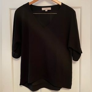 LOFT mixed media sweater